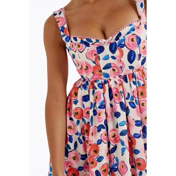 NEW FOR LOVE & LEMONS gianna mini dress in pink - Picture 4 of 4